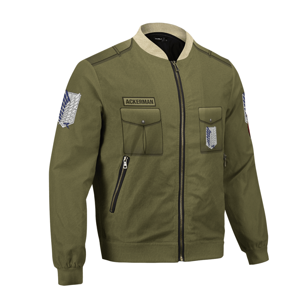 personalized new survey corps uniform bomber jacket 246772 - Anime Jacket Shop