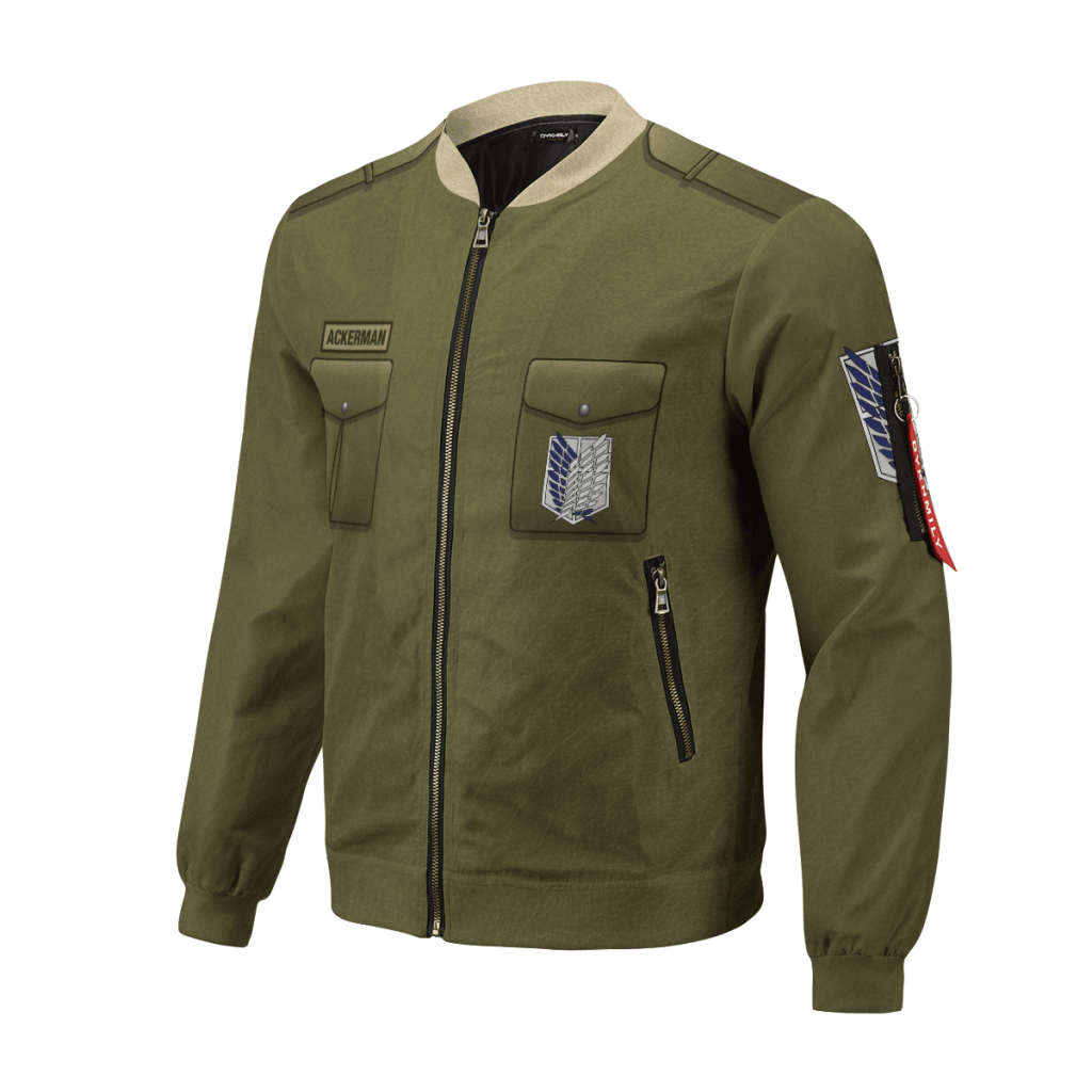 personalized new survey corps uniform bomber jacket 489767 - Anime Jacket Shop