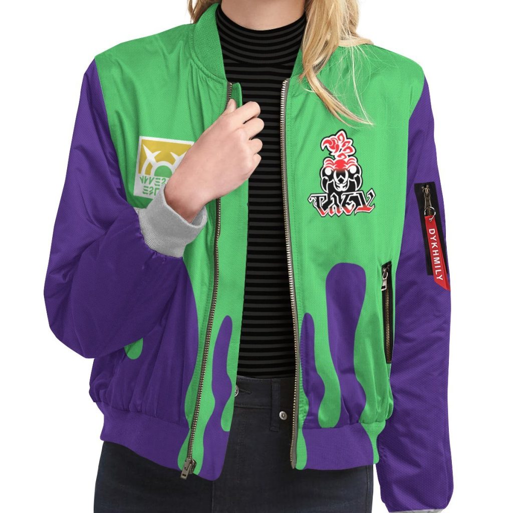 personalized pokemon poison uniform bomber jacket 117833 - Anime Jacket Shop