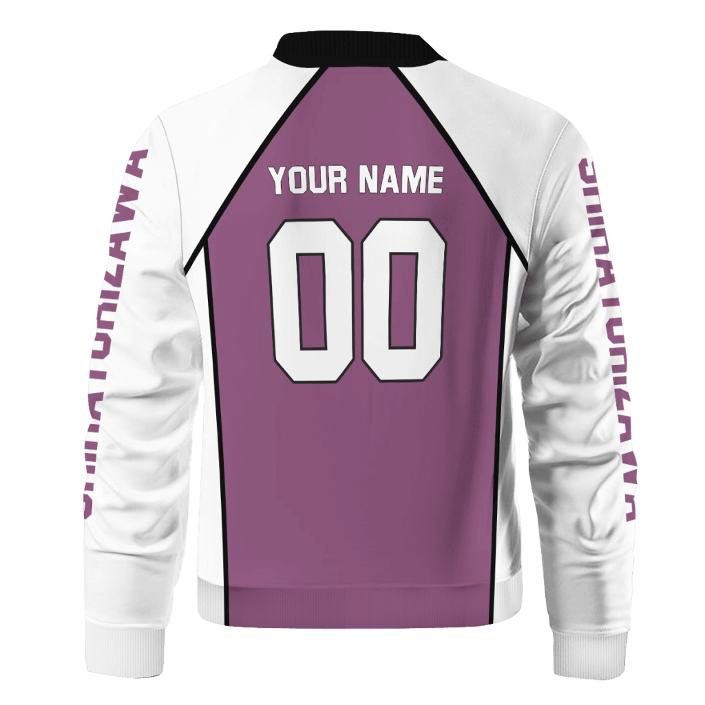 personalized shiratorizawa libero bomber jacket 368327 - Anime Jacket Shop