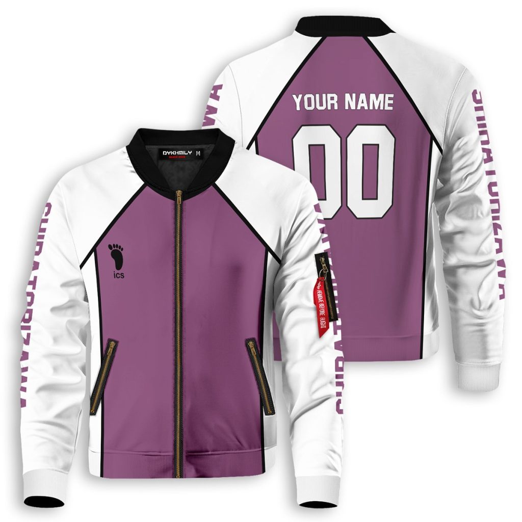 personalized shiratorizawa libero bomber jacket 399443 - Anime Jacket Shop