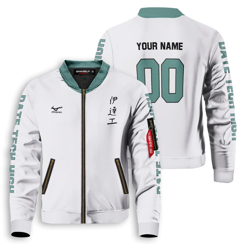 personalized team datekou bomber jacket 505069 - Anime Jacket Shop