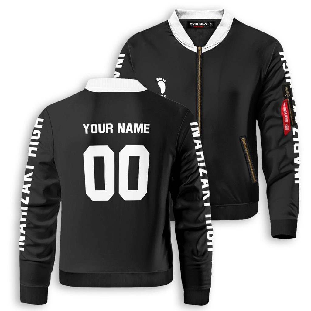 personalized team inarizaki bomber jacket 232030 - Anime Jacket Shop