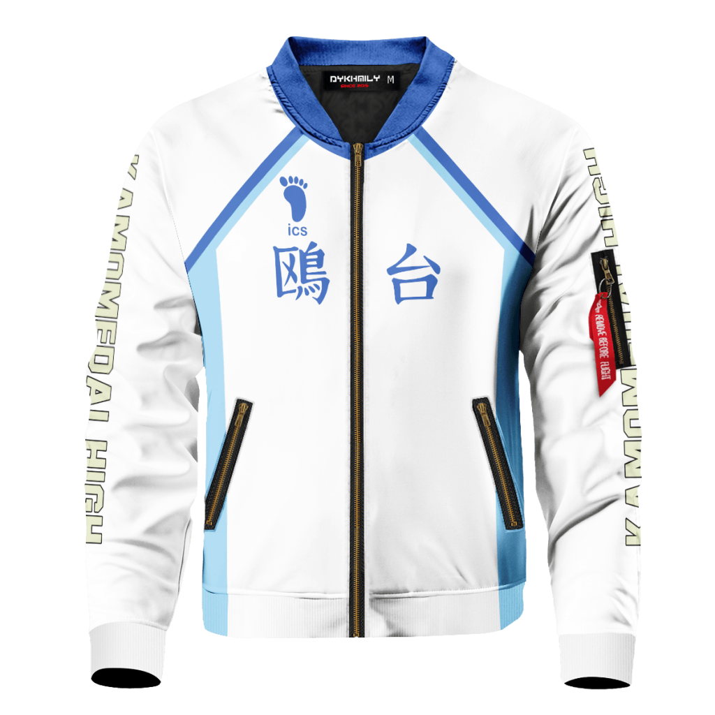 personalized team kamomedai bomber jacket 457884 - Anime Jacket Shop