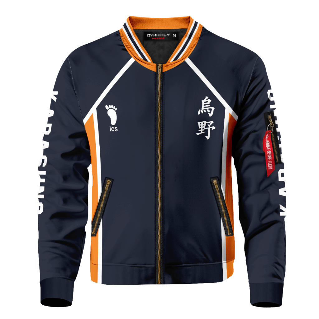 personalized team karasuno bomber jacket 934593 - Anime Jacket Shop