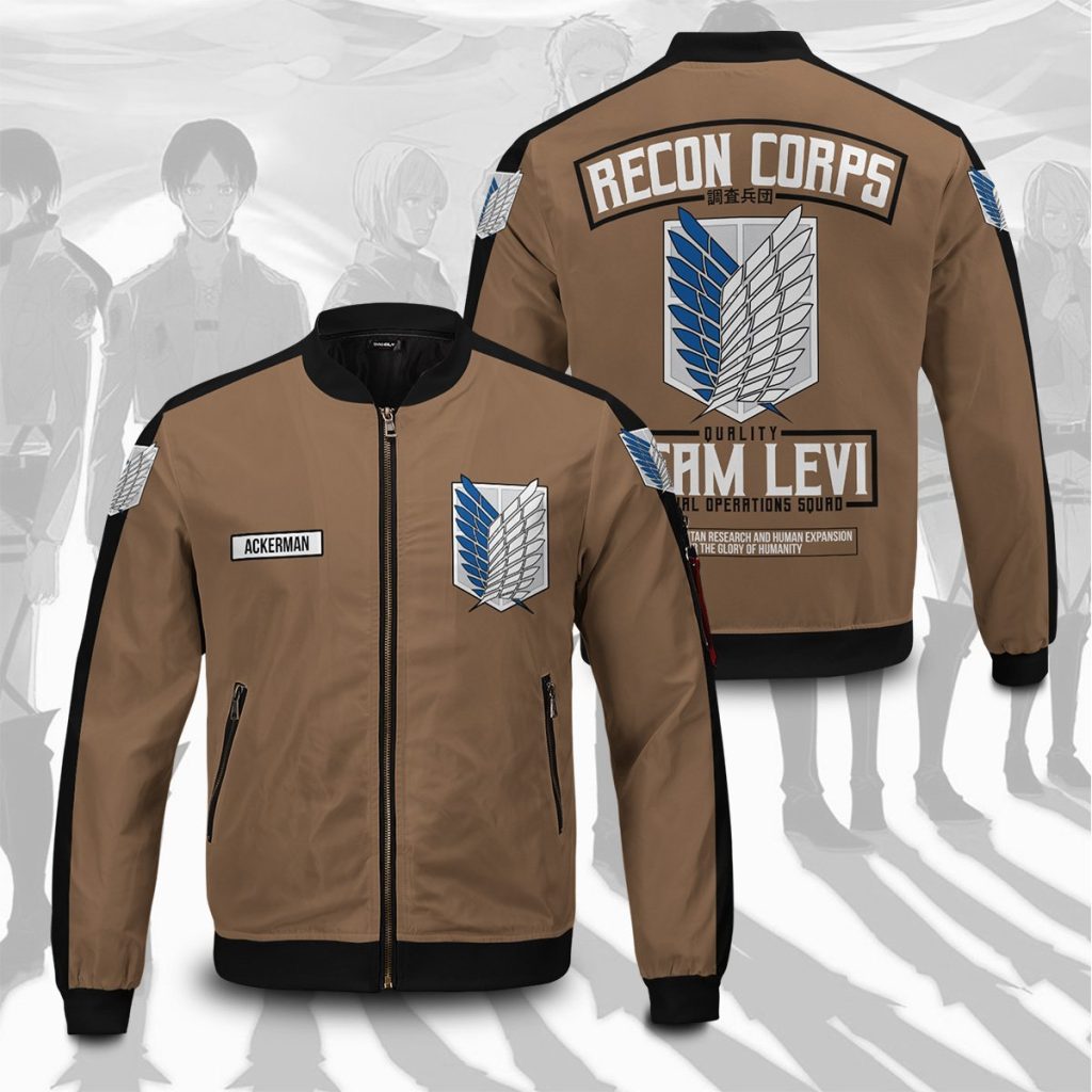 personalized team levi bomber jacket 295999 - Anime Jacket Shop