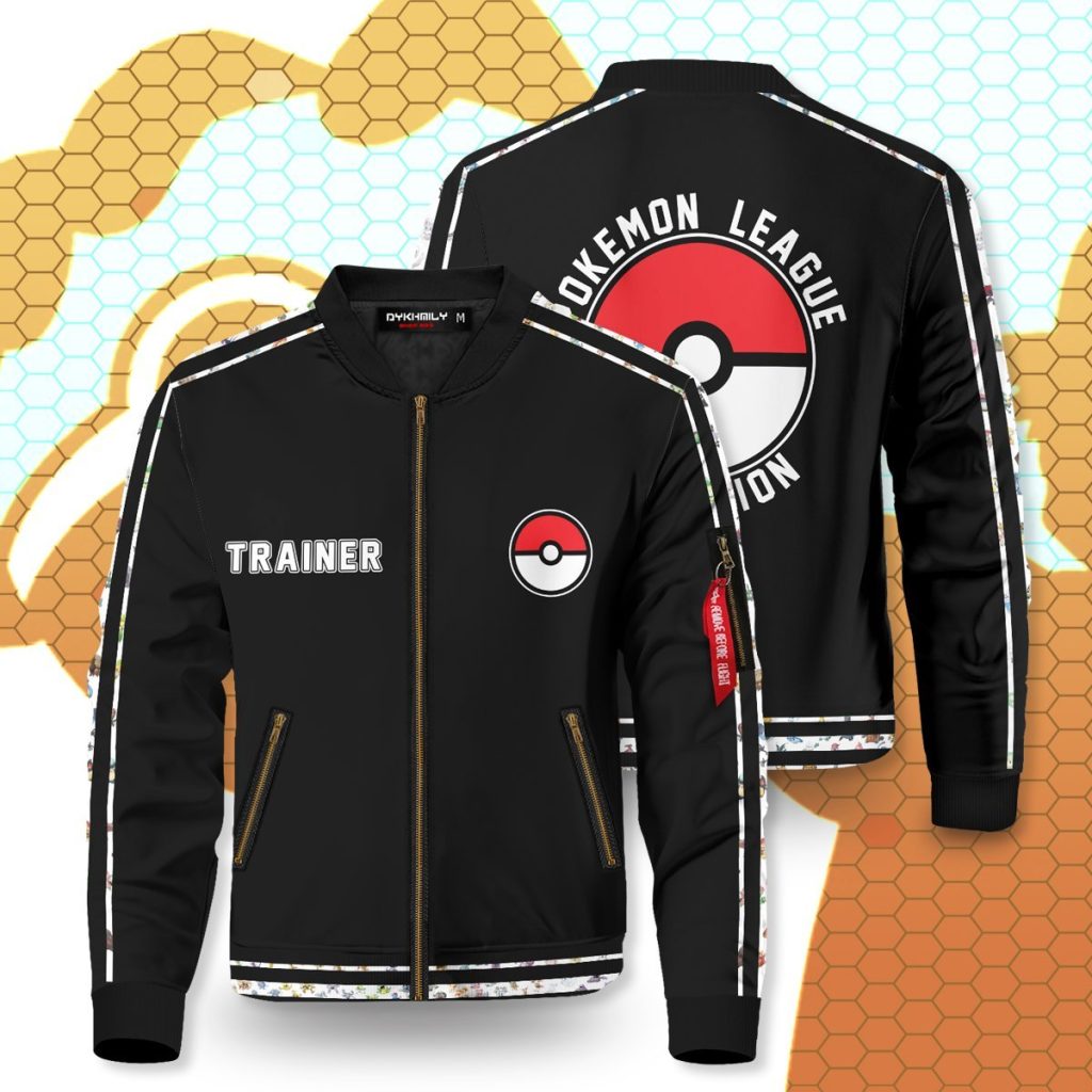 pokemon league v2 bomber jacket 813181 - Anime Jacket Shop