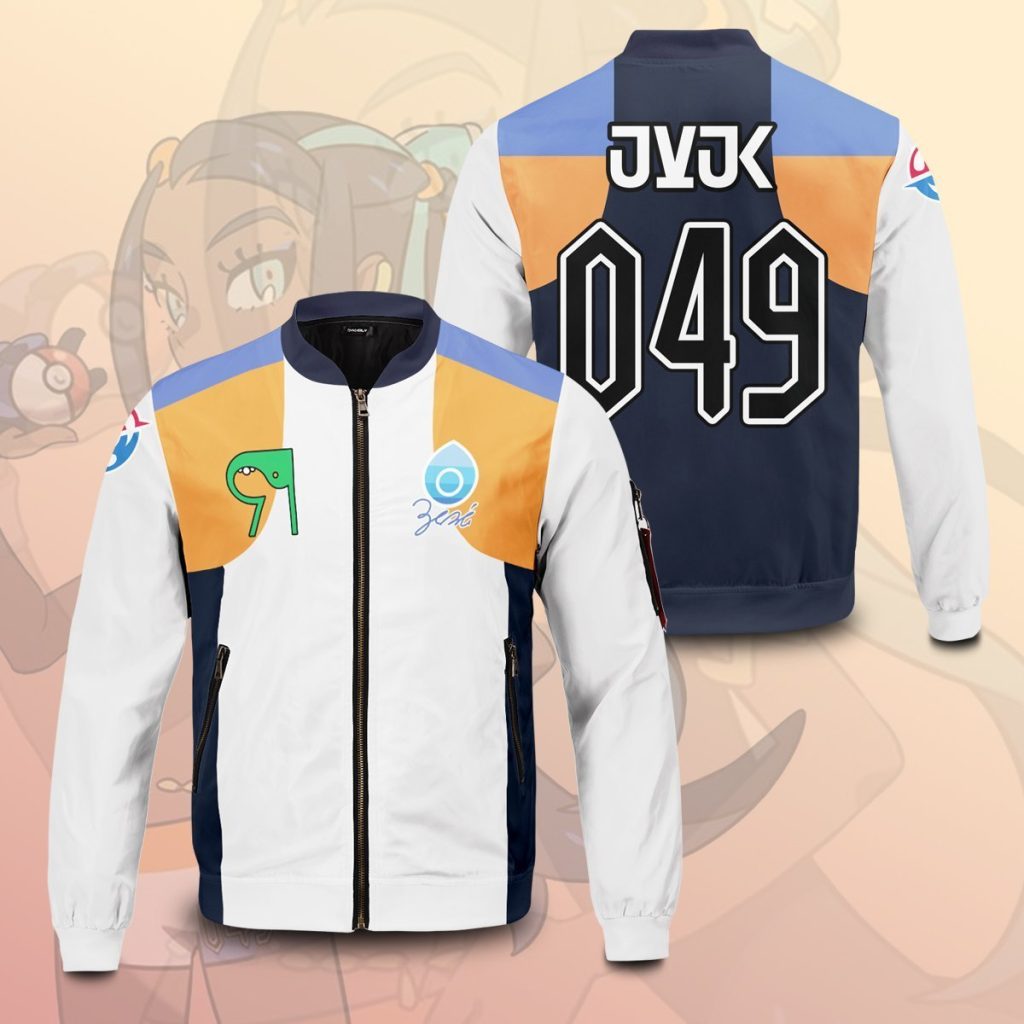 pokemon water uniform bomber jacket 667970 - Anime Jacket Shop