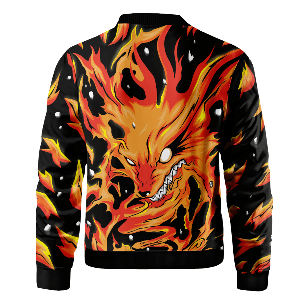 raging kurama bomber jacket 507426 - Anime Jacket Shop