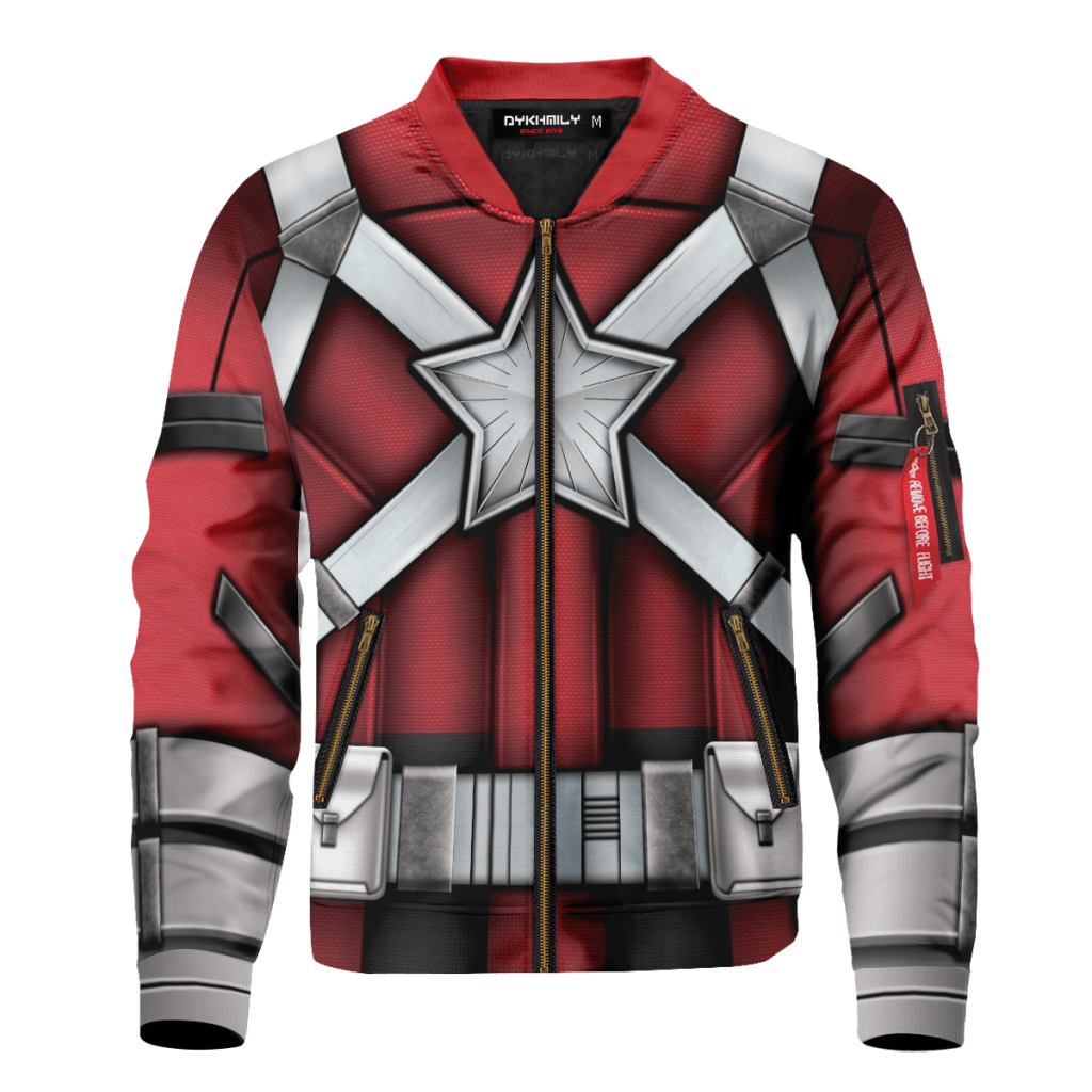 red guardian bomber jacket 313903 - Anime Jacket Shop