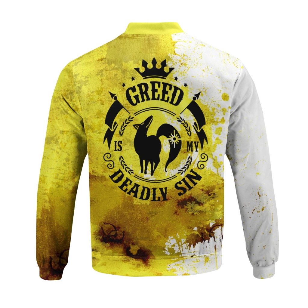 sin of greed bomber jacket 502513 - Anime Jacket Shop