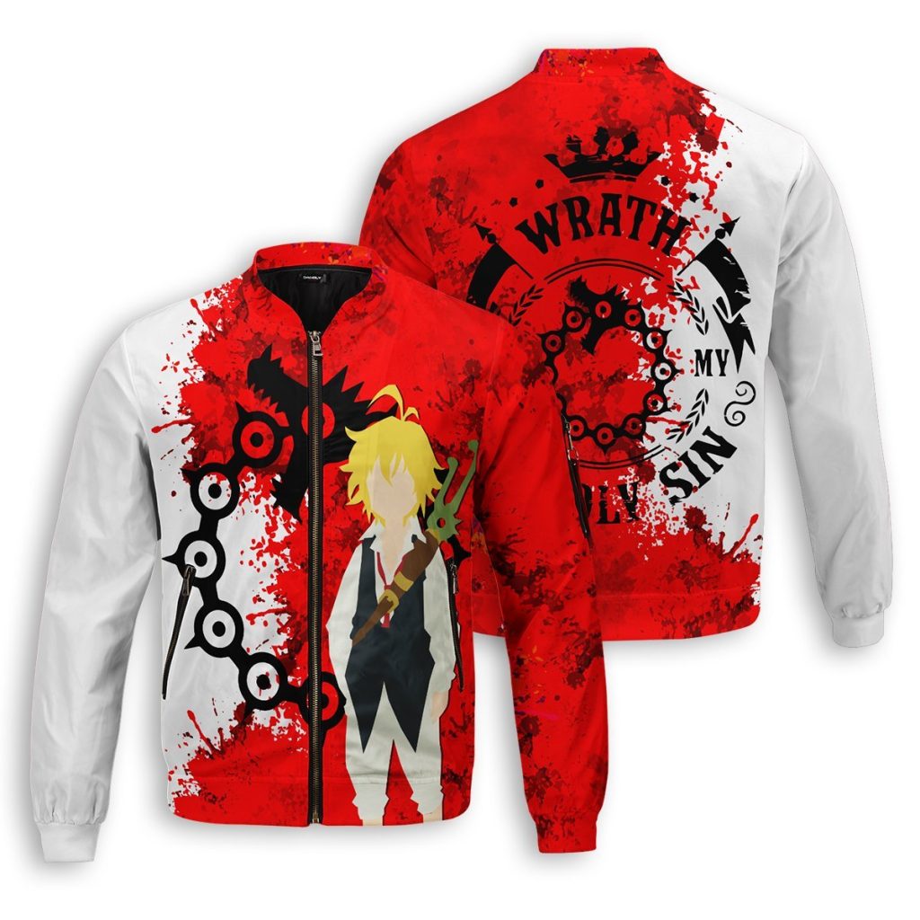 sin of wrath bomber jacket 865603 - Anime Jacket Shop