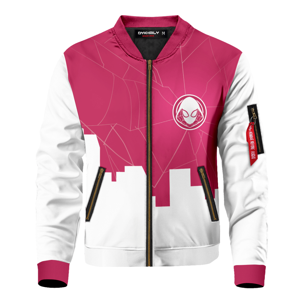 spiderverse gwen bomber jacket 238568 - Anime Jacket Shop