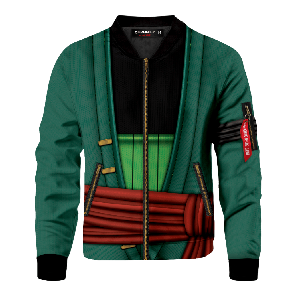 strongest swordsman zoro bomber jacket 511091 - Anime Jacket Shop