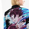 tanjiro water style bomber jacket 136737 - Anime Jacket Shop