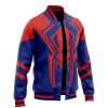 Across The Spider Verse 2099 S Varsity Jacket F LEFT Mockup 1 - Anime Jacket Shop