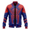 Across The Spider Verse 2099 S Varsity Jacket FRONT Mockup - Anime Jacket Shop