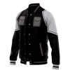 Anti Kaiju Defense Force KN8 Varsity Jacket F RIGHT Mockup - Anime Jacket Shop