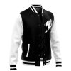 Black Fairy Tail Varsity Jacket FRONT LEFT Mockup - Anime Jacket Shop