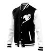 Black Fairy Tail Varsity Jacket FRONT RIGHT Mockup - Anime Jacket Shop