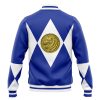 Blue Ranger Wolf MMPR Vasity Jacket BACK Mockup - Anime Jacket Shop