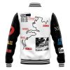 Drift Racer Initial D Varsity Jacket BACK Mockup - Anime Jacket Shop