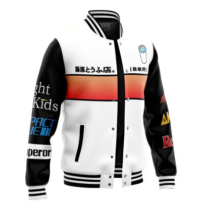 Drift Racer Initial D Varsity Jacket FRONT LEFT Mockup - Anime Jacket Shop