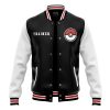 Poke League Bomber P Varsity Jacket FRONT Mockup - Anime Jacket Shop