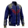 Zelda Shield Style TLZ Varsity Jacket F LEFT Mockup - Anime Jacket Shop