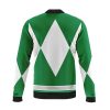 green ranger mighty morphin power rangers casual bomber jacket 73w2s - Anime Jacket Shop