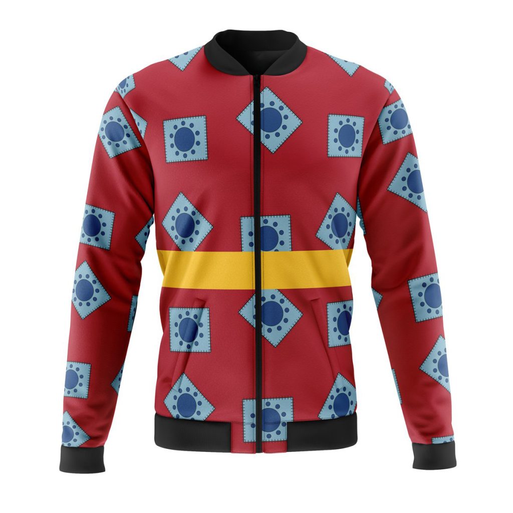 luffy wano pattern casual bomber jacket rh799 - Anime Jacket Shop