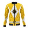 yellow ranger mighty morphin power rangers casual bomber jacket nqqav - Anime Jacket Shop