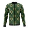 zoro wano pattern one piece casual bomber jacket h1g4v - Anime Jacket Shop